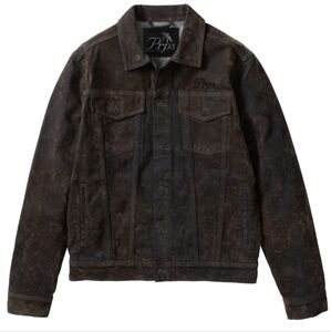 PRPS Men's Size M Dark Brown Denim Jacket